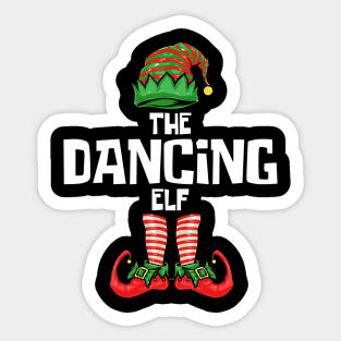 Christmas Dancing Elf Sticker